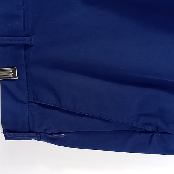 IZOD Navy Blue Men's Flat Front Shorts Size 38x9 - Picture 2 of 15